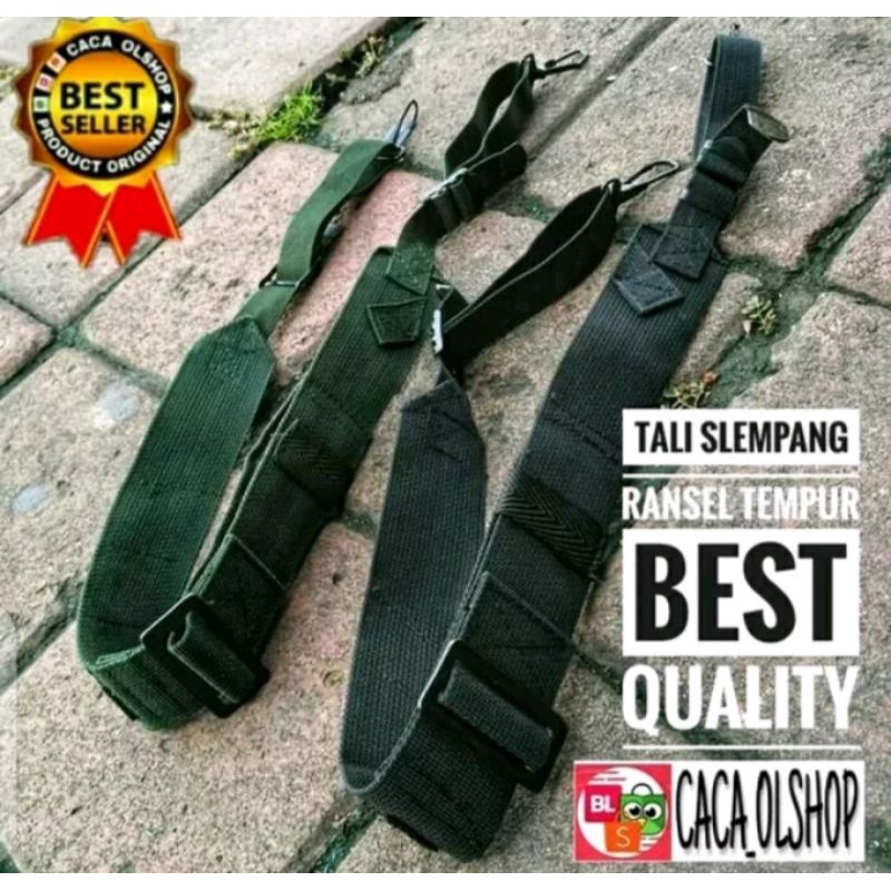 [ +Tali Slempang ] Ransel Tempur M45 Hijau TNI Hitam Brimob Anti Air