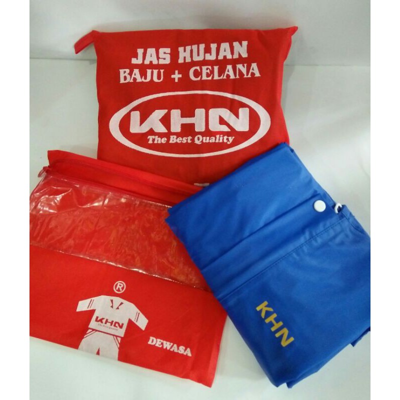 Jas Hujan KHN Jaket Celana Original Berkualitas Anti Rembes
