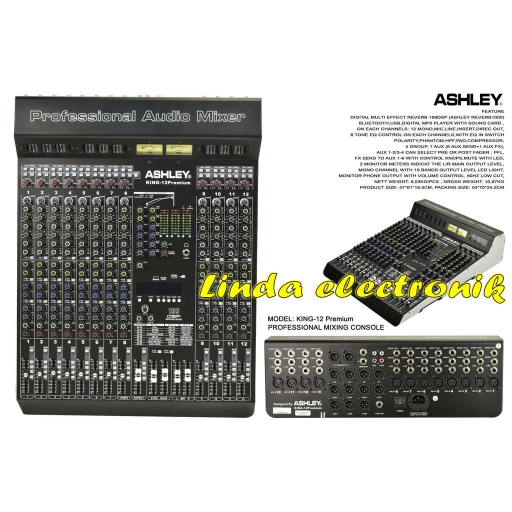 mixer ashley king 12 premium ashley king12 premium garansi resmi