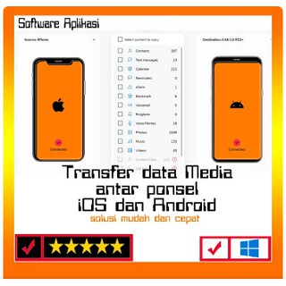 Software transfer data media android iphone