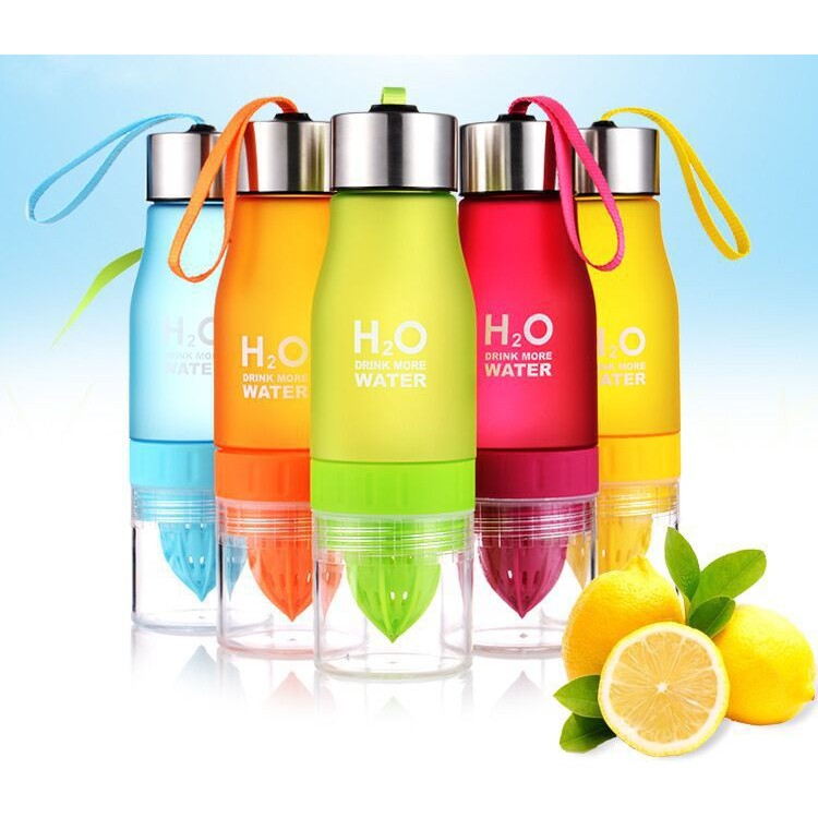 Jual Portable 650ml H2o Water Bottle Health Lemon Juice Cup Fruit