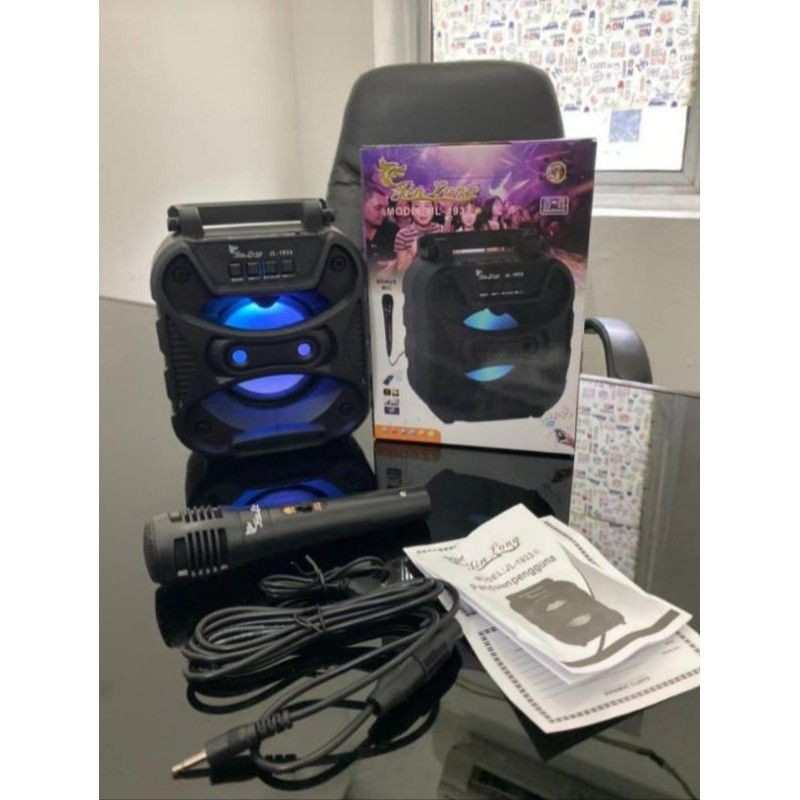 Speaker bluetooth portabel Jinlong jl-1933 bonus mic