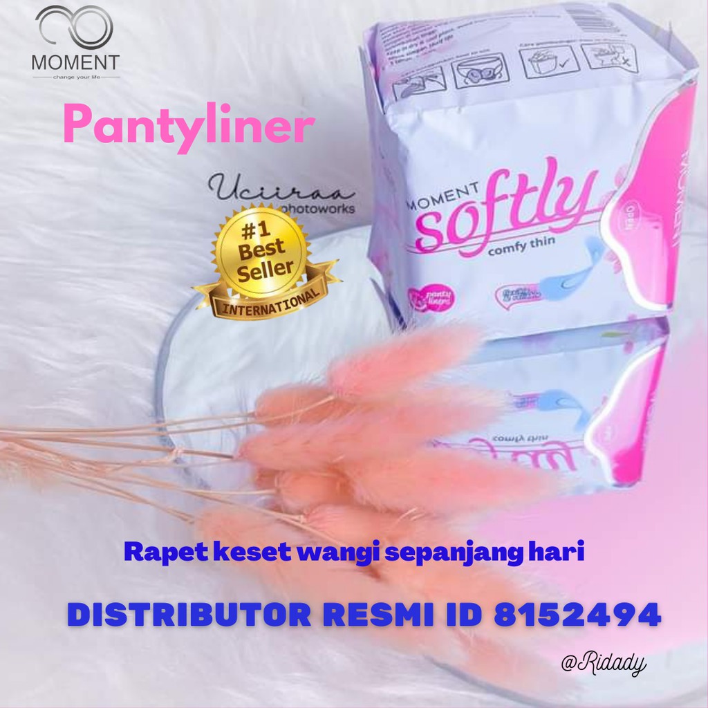 PANTYLINER HERBAL SOFTLY MOMENT 100% KAPAS