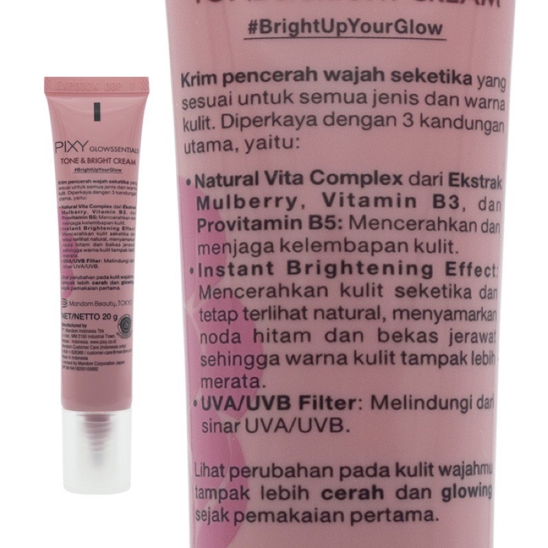 Pixy Glowssentials Tone &amp; Bright Cream 20gr