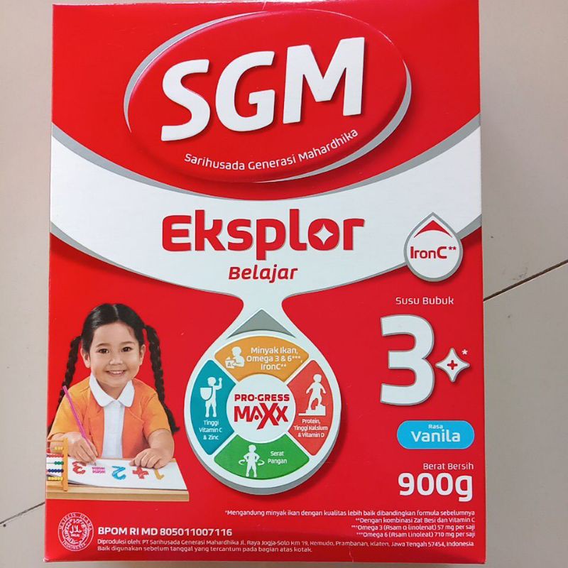 

Sgm 3 plus 900 gram vanila madu coklat