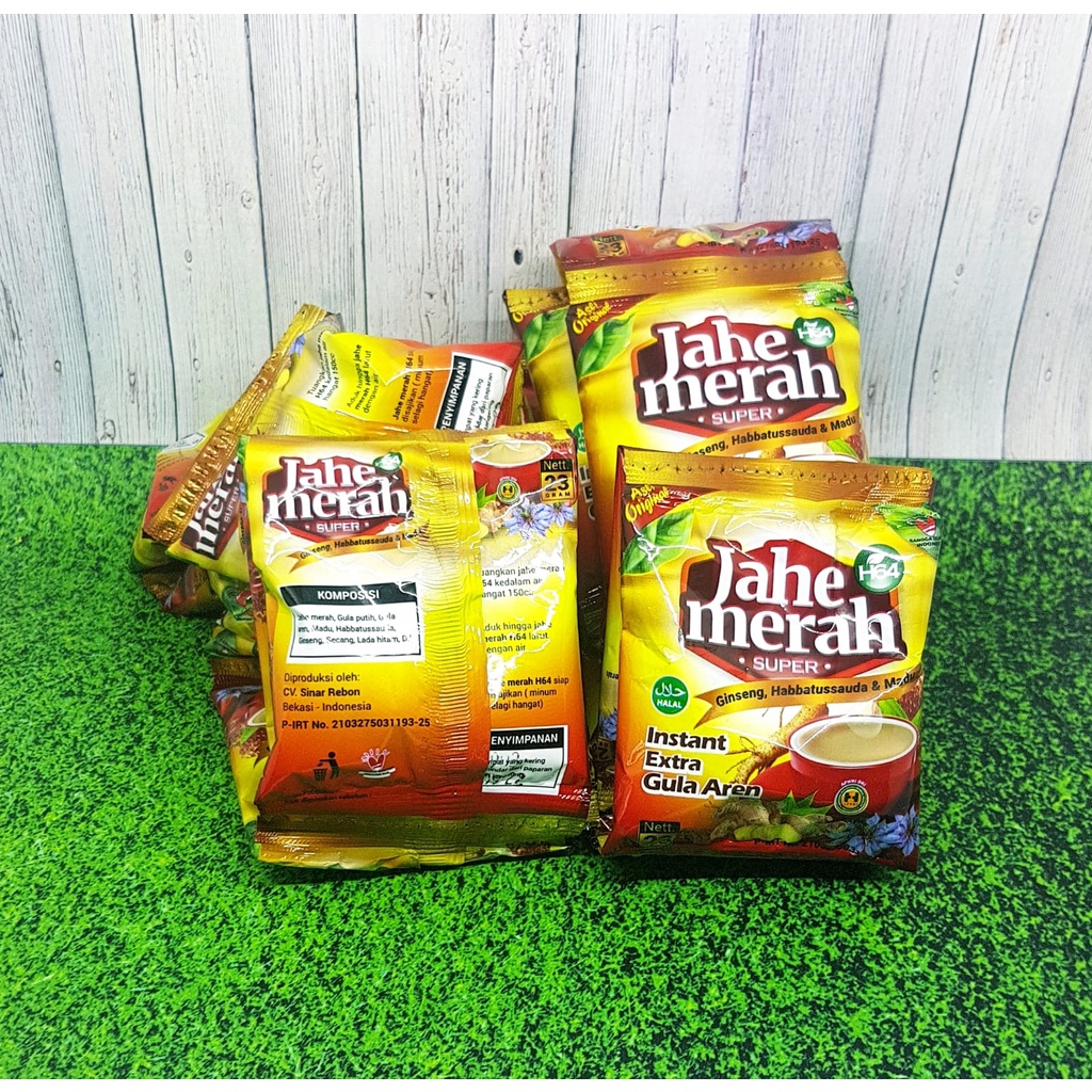 

H64 JAHE MERAH SUPER gula aren madu ginseng dll renceng