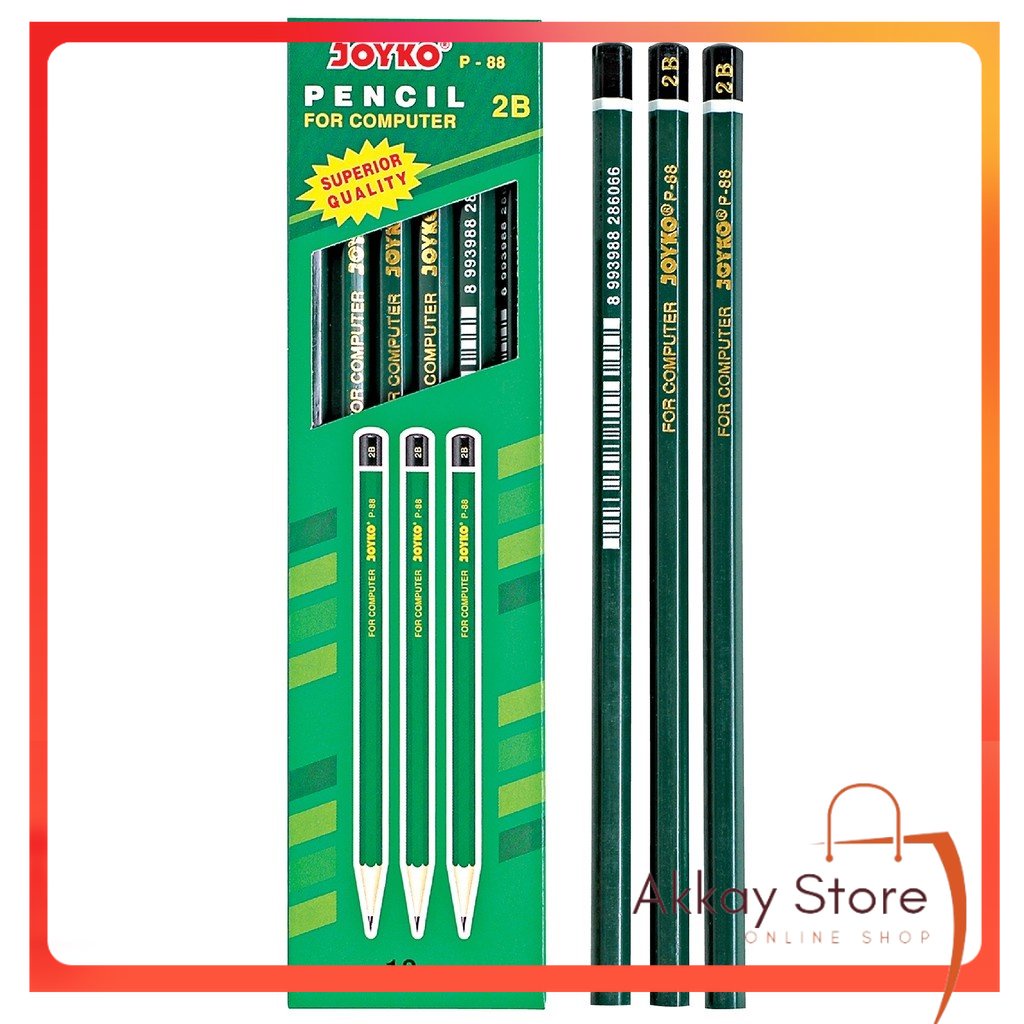 

Pensil 2B Joyko P-88 Hijau (12 Pcs)