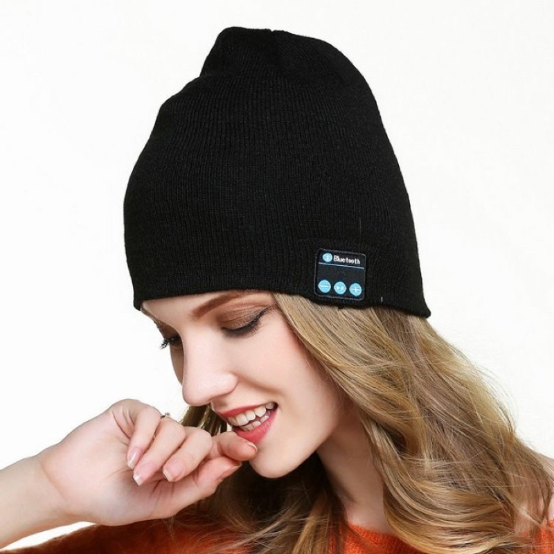 SEN - Topi Kupluk Bluetooth Beanie / Topi Kupluk Beanie Multifungsi Earphone