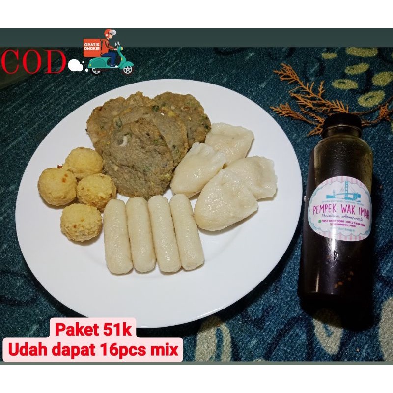 

PAKET HEMAT ISI 16PCS | PEMPEK IKAN TENGGIRI | PEMPEK PALEMBANG