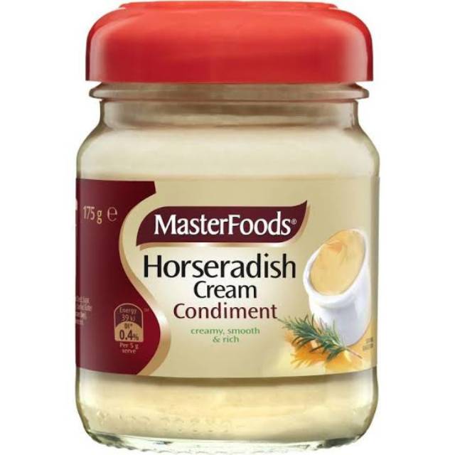 

MASTERFOODS HORSERADISH CREAM 175 GR
