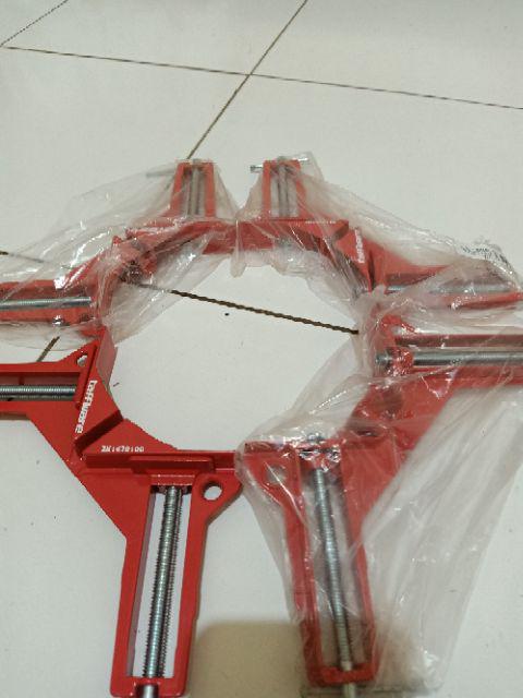 Homestoreoutlet Taffware Clamp Penjepit Sudut Frame Kayu 90 Derajat 75mm Zk1478100