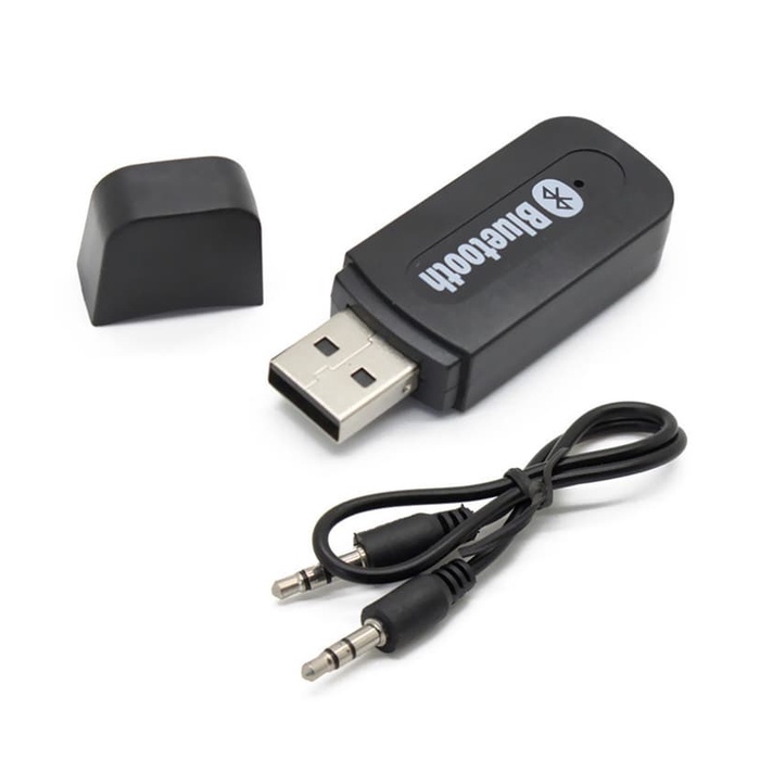 2 PCS Bluetooth Penerima Musik Tanpa Kabel Aux / USB Bluetooth Music Receiver Wireless Music 3.5mm Audio Port