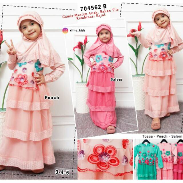 Gamis bordir cantik size kecil
