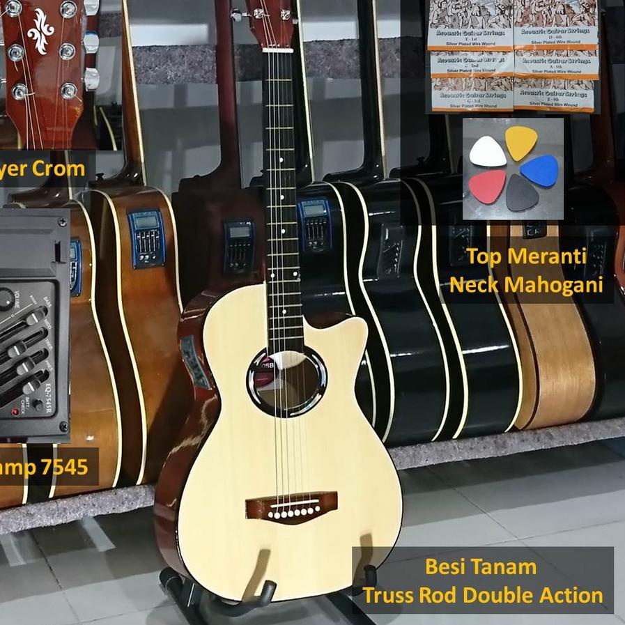     gitar akustik dan elektrik preamp 7545 ongkos kirim murah dapat senar cadangan pick gitar akusti