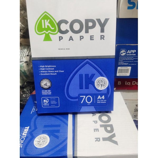 

Kertas Hvs A4 70gr Copy Paper (1 rim)Ojek