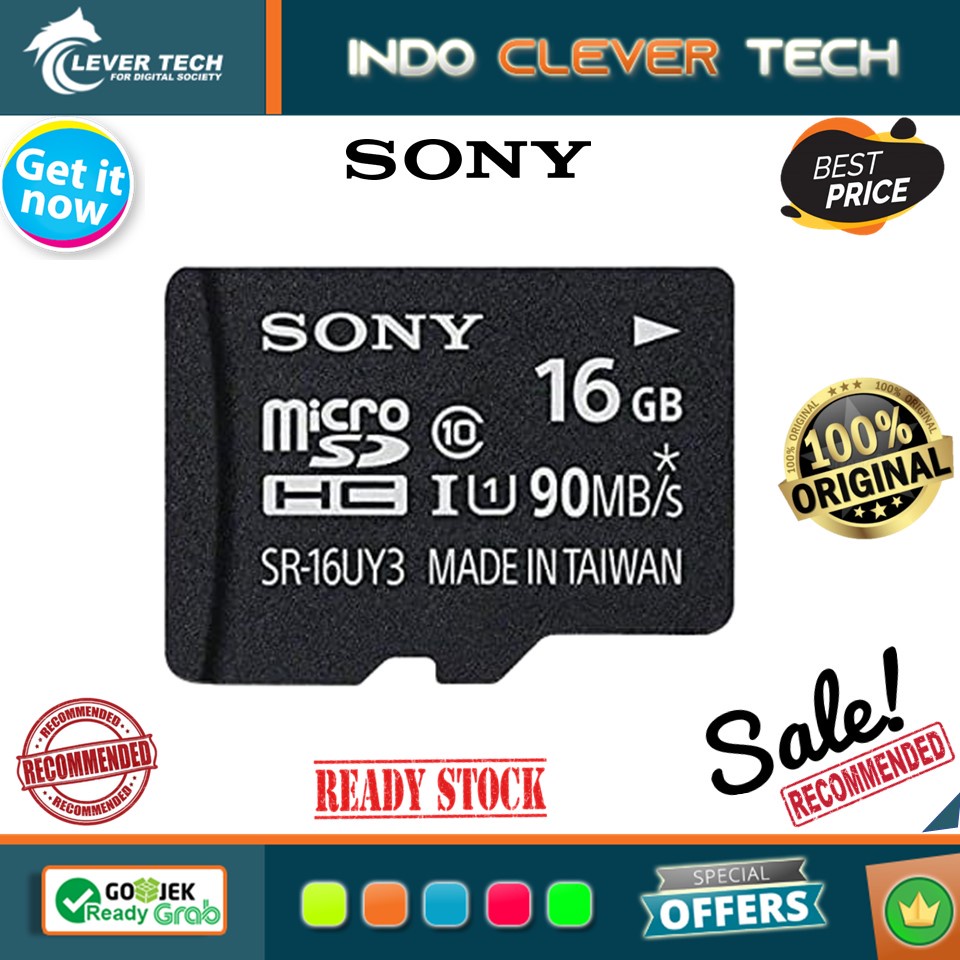 SONY SR-UY3A Series 90MB/s microSDHC 16GB