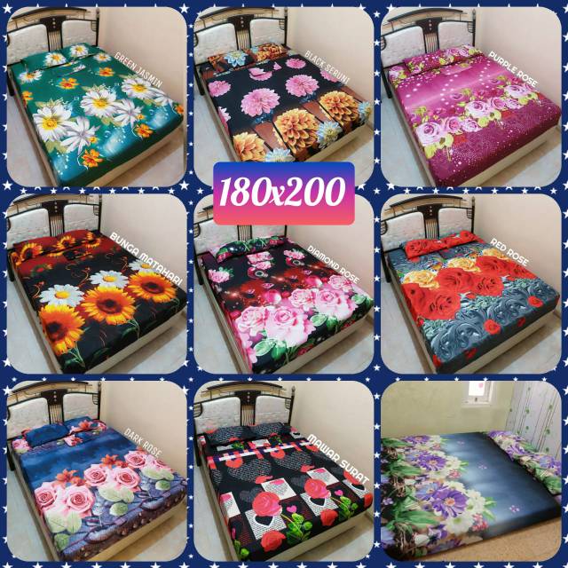 Sprei Homemade Motif Bunga Uk 180 | Shopee Indonesia