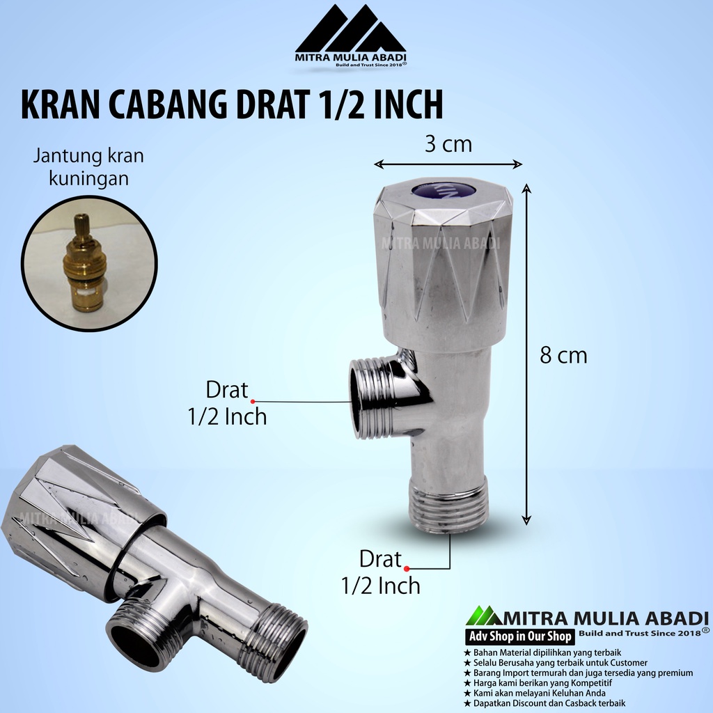 Kran Wastafel /  Kran Cabang / Keran Shower / Keran