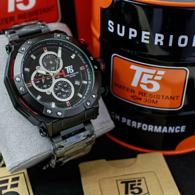 Jam Tangan Pria T5 H3631  T5 H 3631 chronograph bergaransi free box