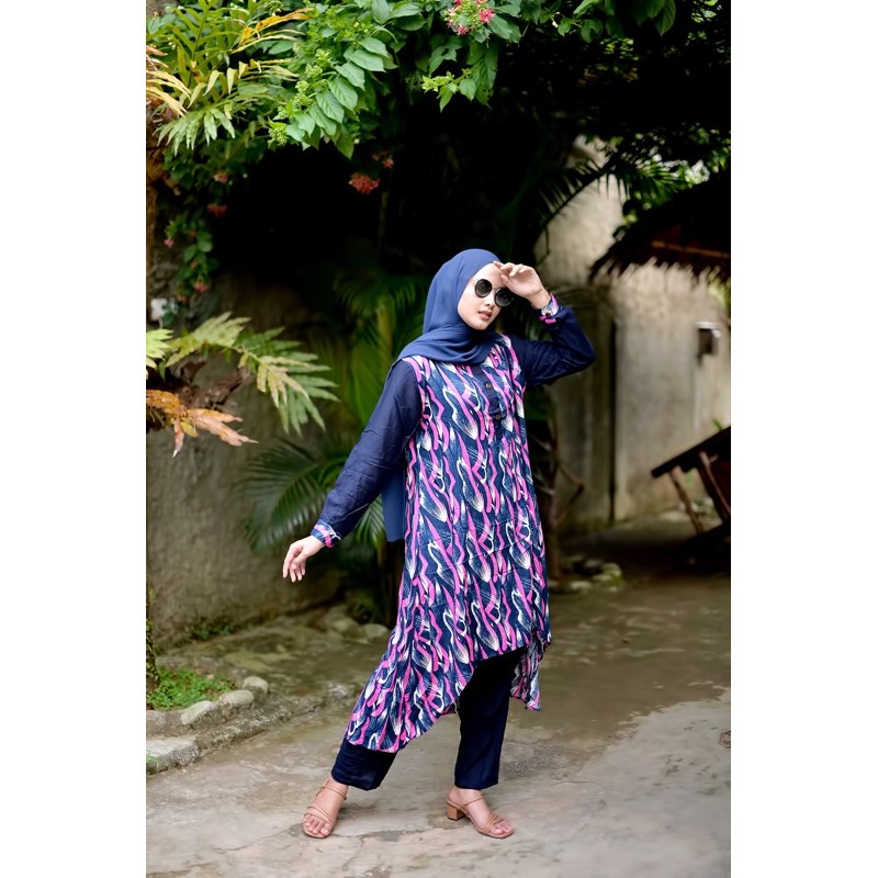 SET LONG TUNIK RAYON PREMIUM
