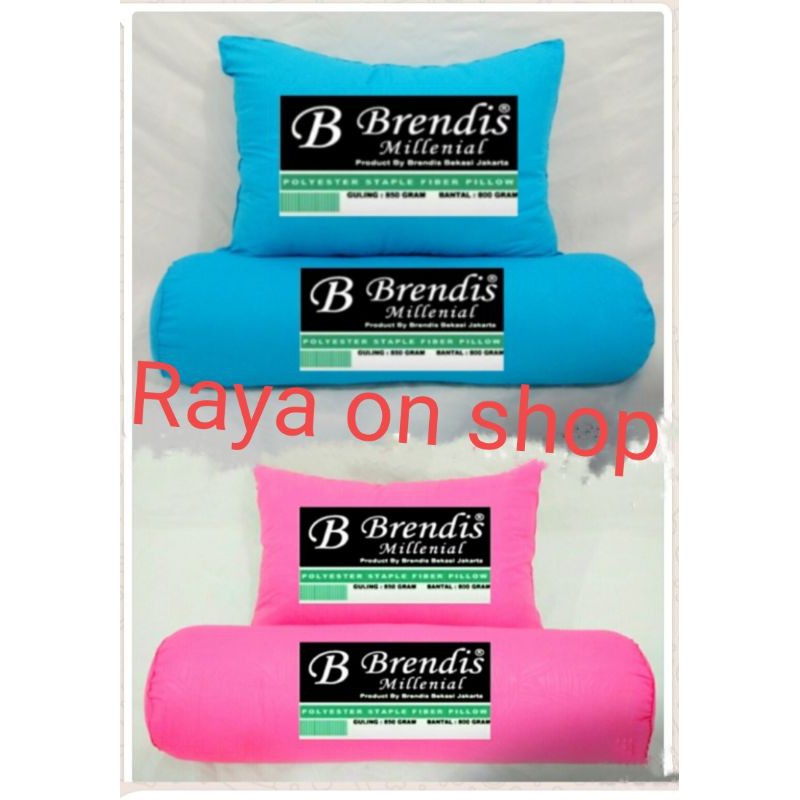 Millenial PAKET 1 Bantal 1 Guling Brendis 70x50