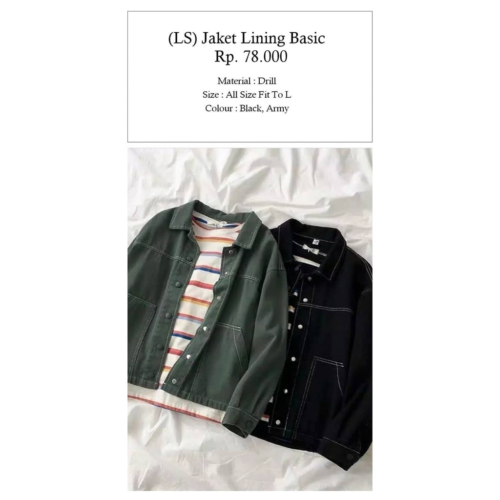 (LS) JAKET LINING BASIC