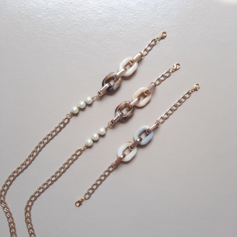 Strap Masker Rantai  | Strap Masker 2in1 Rantai | Konektor Masker Rantai Hijab | Strap Hijab  2in1