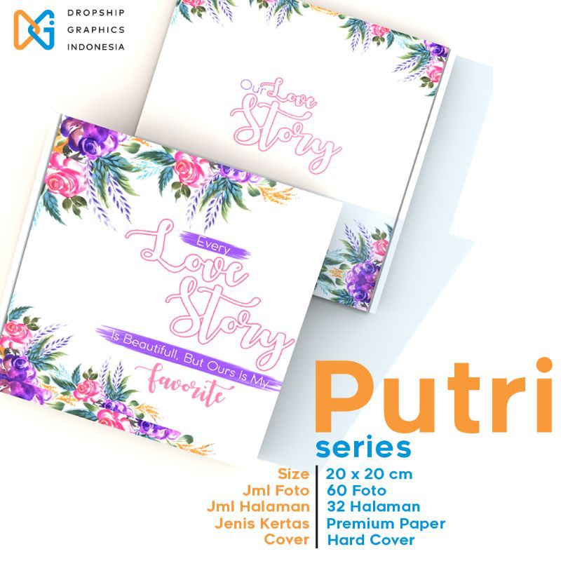 

Sampul keras seri PUTRI photobook PUTRI