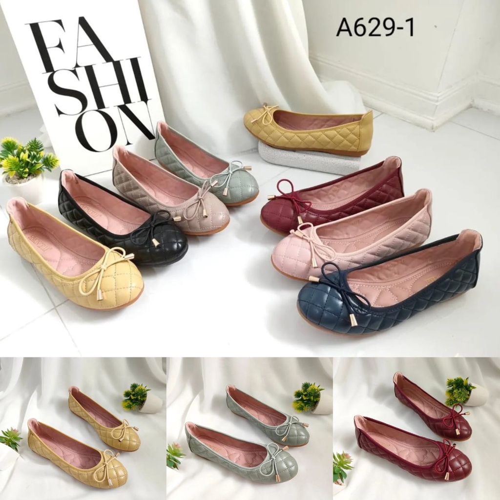Sepatu flat kantor/ sepatu flat import/ sepatu flat kerja/ kuliah/ sepatu flat pesta -1