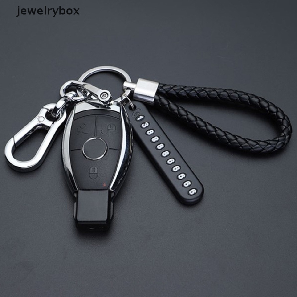 (Box) Gantungan Kunci Plat Nomor Telepon Anti Hilang