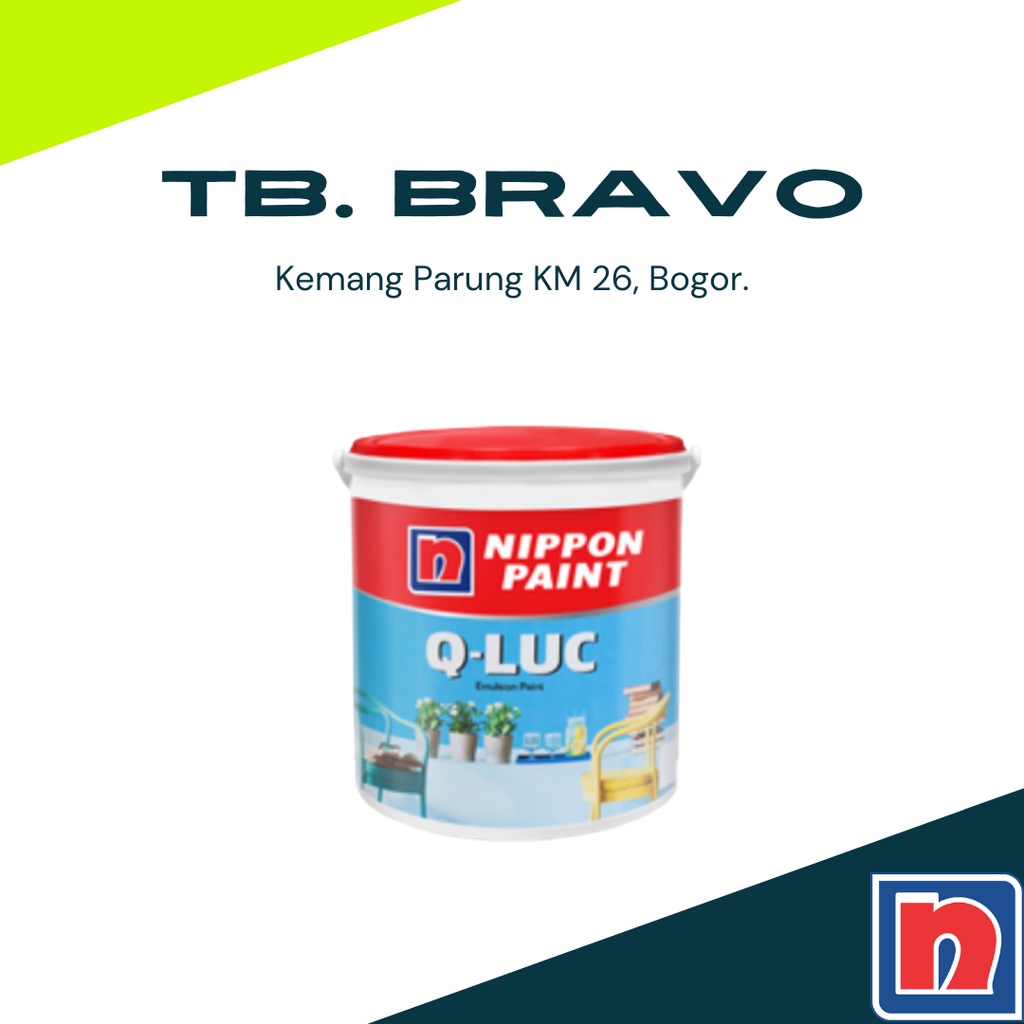 Cat Tembok NIPPON PAINT Q-LUC 4,5kg + Packing Kayu