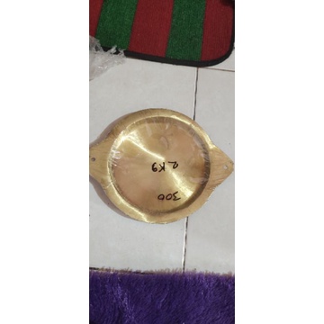 LOYANG / CETAKAN APAM PINANG BANGKA MARTABAK MANIS BAHAN KUNINGAN DIAMETER 17 CM