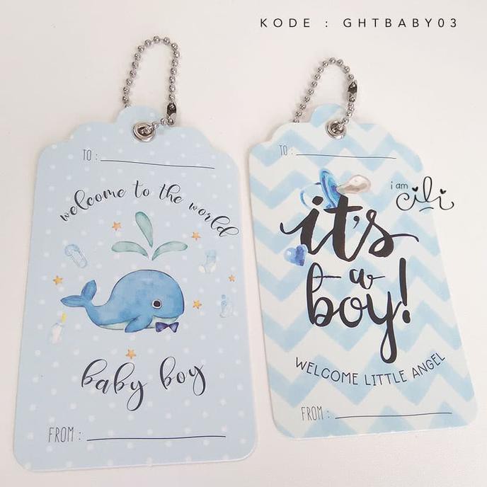

Kualitas Terbaik] (Ghtbaby03) Tag Ucapan Hantaran Kado Hadiah Tema Baby Boy Soft Blue