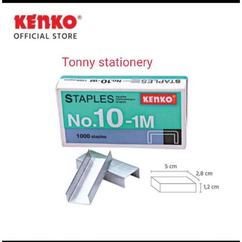 

isi Staples Kenko no:10 ISI 20 kotak kecil