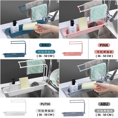 Rak Wastafel Dapur Tempat Penyimpanan Spon Kain Lap Sink Flexible M904