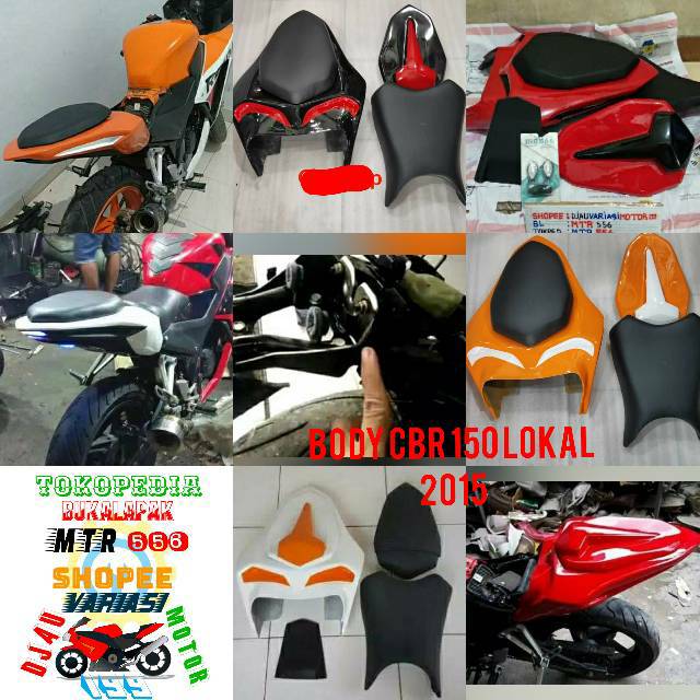 body belakang CBR 150 lokal k45 model CBR 250RR jok depan 