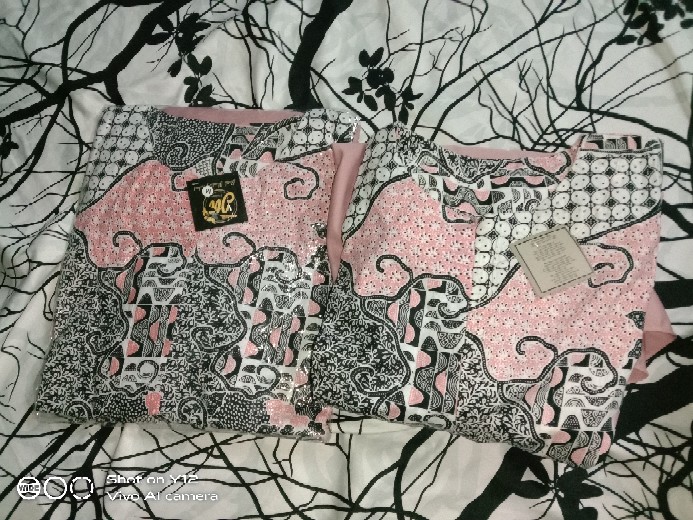 Tey-17 Batik Wanita Asj Sa Hrb026 Kenongo Kemeja Tosca Pendek