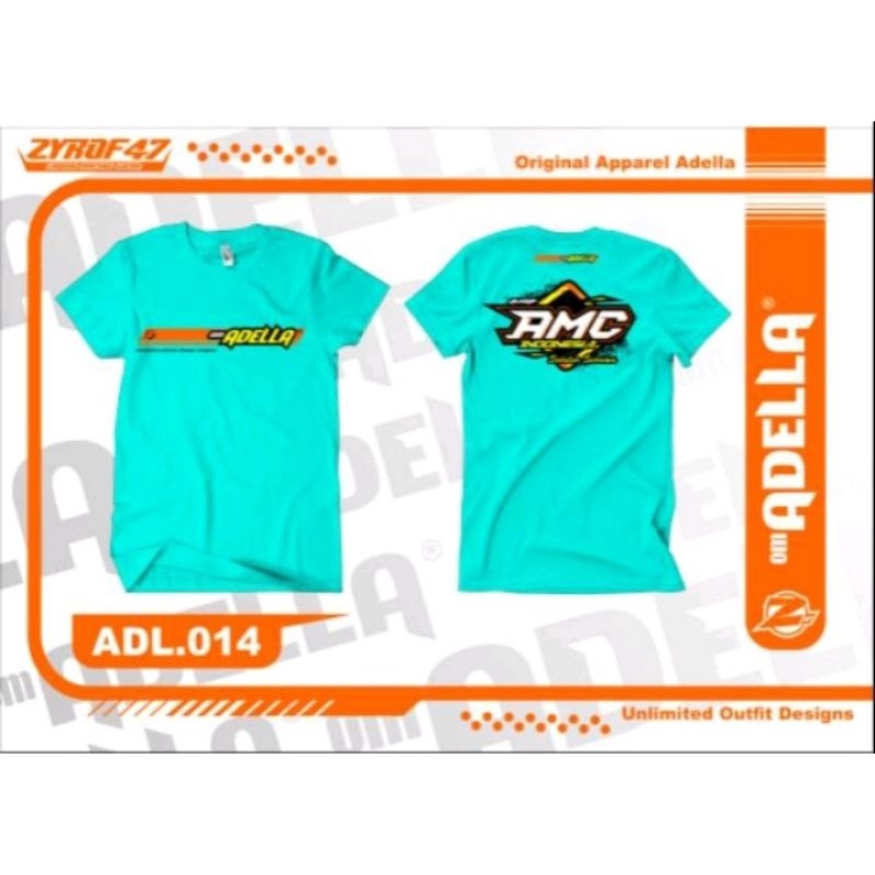 Kaos adella original by Zyrof kode -ADL 014 kaos AMC kaos adella