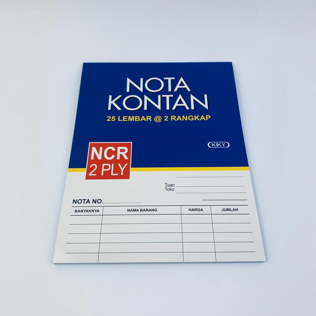 Nota kontan / 25*2 lembar / Nota 2 rangkap / 21*16 / Kiky