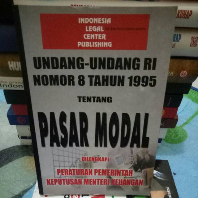Undang Undang Ri Nomor 8 Tahun 1995 Tentang Pasar Modal Shopee Indonesia