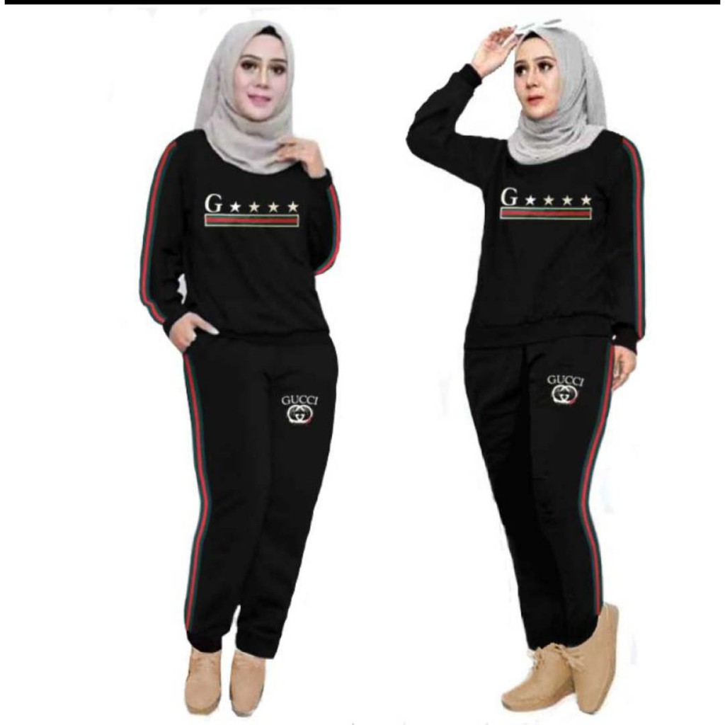 LVB Setelan Training Wanita/Track Suit Wanita/Setelan Olahraga Wanita/ Uk.XL-XXL-3XL Gstar TRAINING