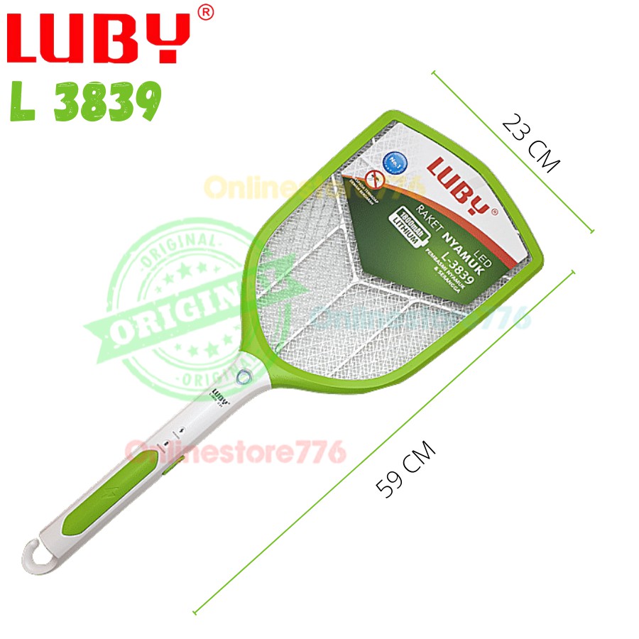 RAKET NYAMUK LUBY L3839 / PERANGKAP NYAMUK / RAKET NYAMUK / LUBY L3839 - 3839 - L3839A