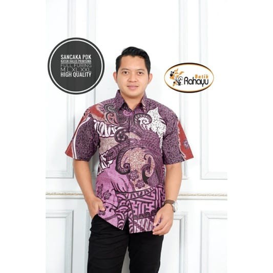SANCAKA RAHAYU KEMEJA BATIK PRIA SOLO LENGAN PENDEK LAPIS FURING ATASAN BATIK PRIA PREMIUM KERTOSONO PARANG SEKTI MANDHALA ANGGARA CITRA MAS KAMANDANU BLUE WISANGGENI YUDHISTIRA PERWIRA KOPI LASEM WEDANTA NAGA SOGAN MODANG PEKSI BIRU OPO IJO PEKSI WIJOYO