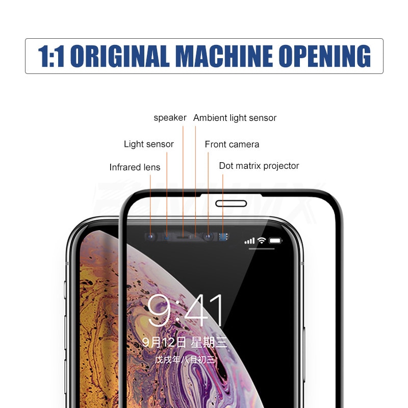 Pelindung Layar Tempered Glass 9d Curved Untuk Iphone 11 12 Pro Max Mini Xr Xs Max