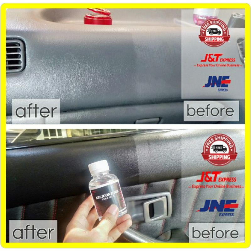SILICON OIL 1000 CPS / MINYAK PELUMAS / SEMIR BAN / PENGHITAM/DASBOT/INTERIOR/PLASTIK/TRIME/ORIGINAL