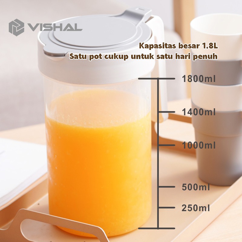 VISHAL 5In1 Eskan Air Minum/Teko Plastik Ceret Air Plastik /Teko Air/Pitcher Water water Jug Infused