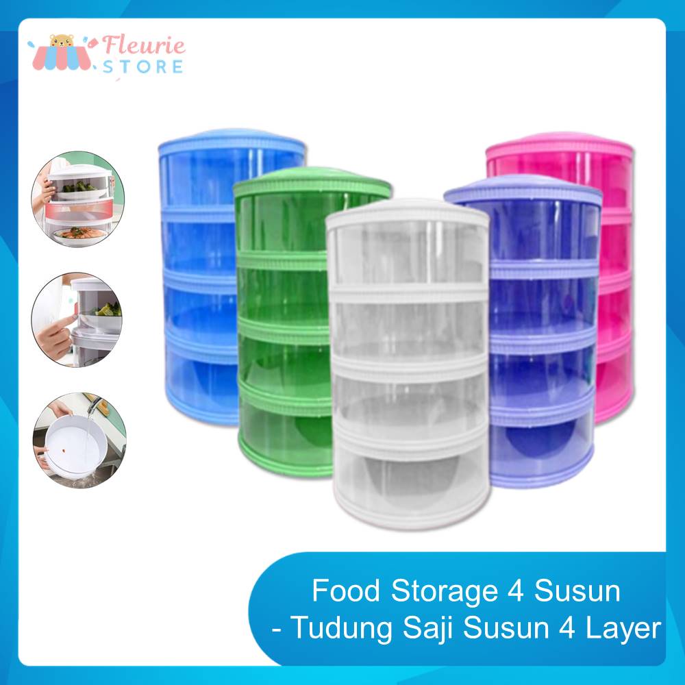 Food Storage 4 Susun / 5 Susun - Tudung Saji Susun 4 Layer