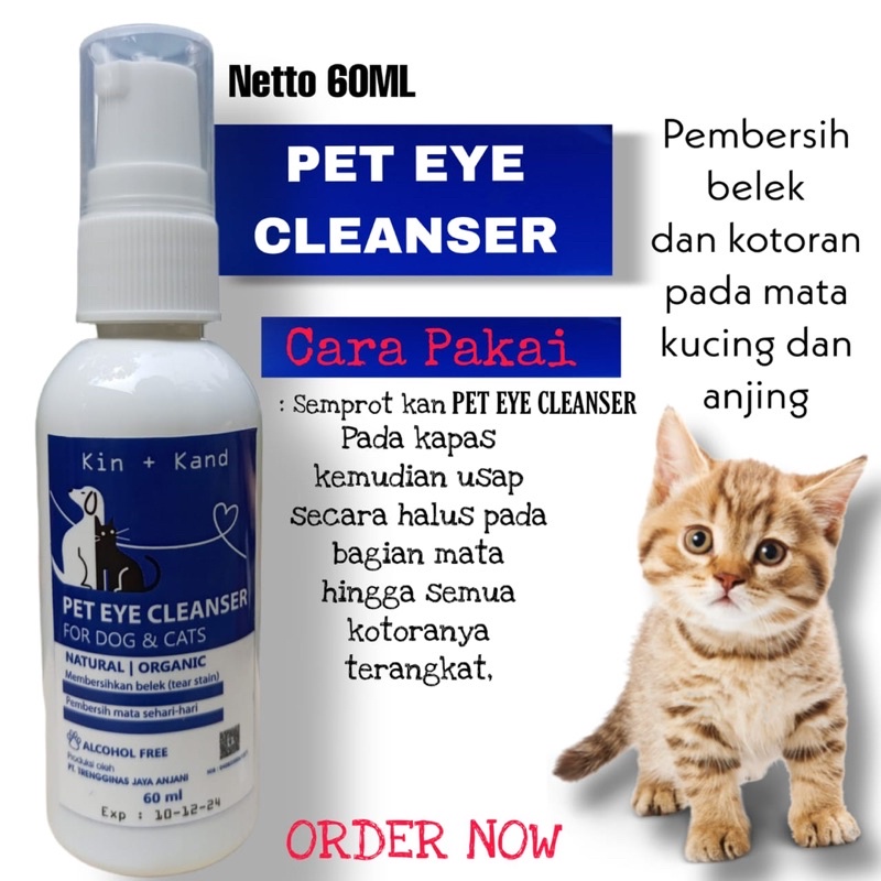 KIN KAND EYE CLEANSER CAIRAN PEMBERSIH MATA KUCING