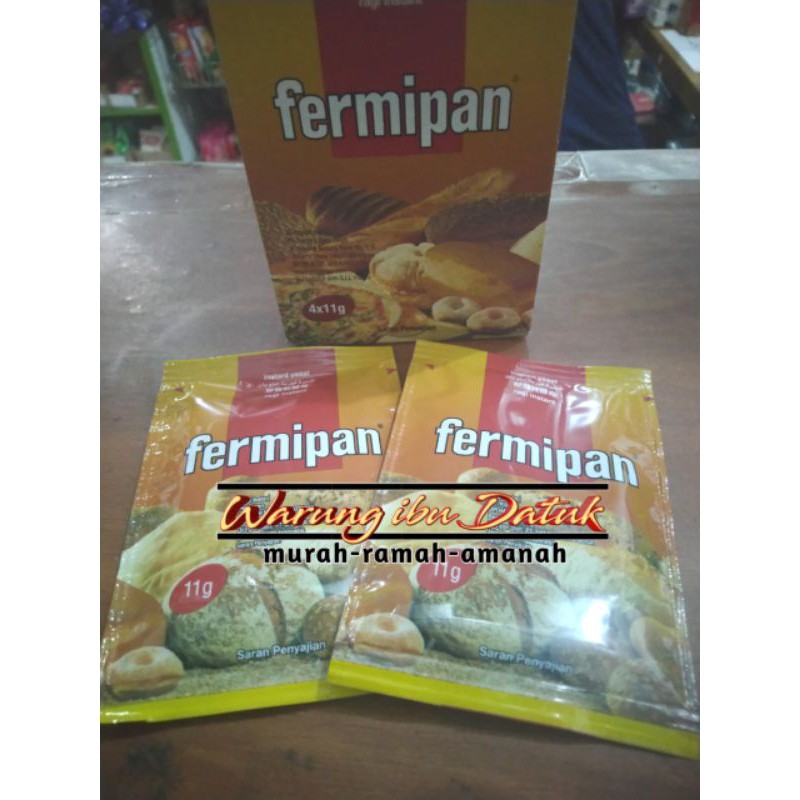 

Pengembang adonan | Ragi Kering merk FERMIPAN Sachet 11g
