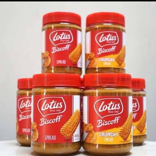 

Selai Lotus biscoff spread and Crunchy